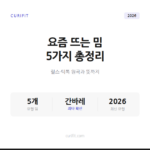릴스·틱톡 유행 밈 5가지, 원곡과 뜻 2026년 총정리